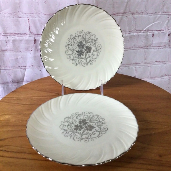 Lenox Valera Platinum Trim Salad Plate - Set of 2 - Picture 1 of 4